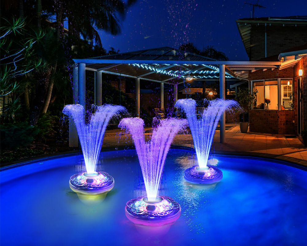 Pool Fountain Light show